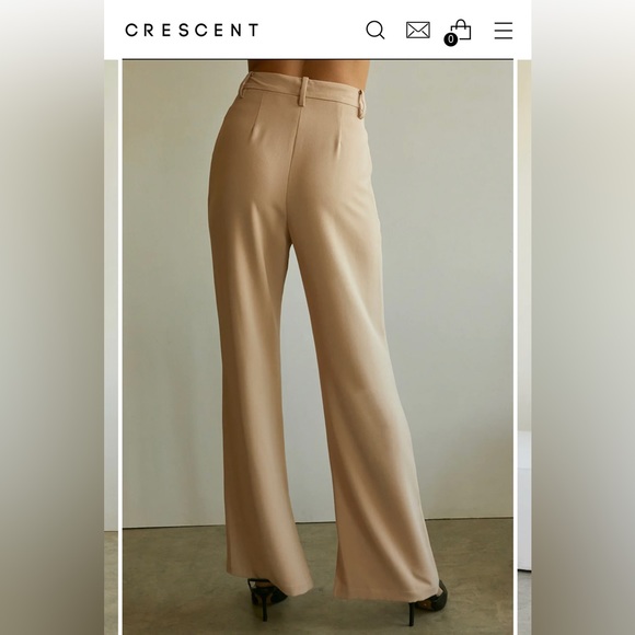 Wide leg Trousers with split hem - Picture 4 of 7